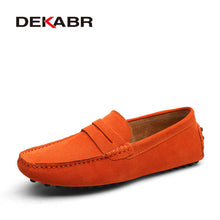 Load image into Gallery viewer, Moccasins Men Loafers High Quality Genuine Leather Shoes Men Flats Lightweight Driving Shoes