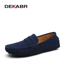 Load image into Gallery viewer, Moccasins Men Loafers High Quality Genuine Leather Shoes Men Flats Lightweight Driving Shoes