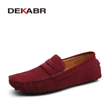 Load image into Gallery viewer, Moccasins Men Loafers High Quality Genuine Leather Shoes Men Flats Lightweight Driving Shoes