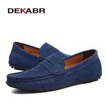 Load image into Gallery viewer, Moccasins Men Loafers High Quality Genuine Leather Shoes Men Flats Lightweight Driving Shoes