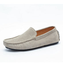 Load image into Gallery viewer, Summer Men Loafers Genuine Leather Casual Shoes Fashion Slip On Driving Shoes