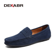 Load image into Gallery viewer, Moccasins Men Loafers High Quality Genuine Leather Shoes Men Flats Lightweight Driving Shoes