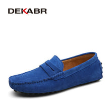 Load image into Gallery viewer, Moccasins Men Loafers High Quality Genuine Leather Shoes Men Flats Lightweight Driving Shoes
