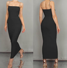Load image into Gallery viewer, Sexy Long Dress Party Off Shoulder Strapless Summer Maxi Dress Black Bodycon Party Dress Women