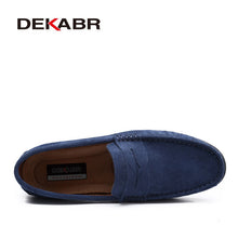 Load image into Gallery viewer, Moccasins Men Loafers High Quality Genuine Leather Shoes Men Flats Lightweight Driving Shoes