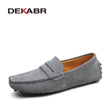 Load image into Gallery viewer, Moccasins Men Loafers High Quality Genuine Leather Shoes Men Flats Lightweight Driving Shoes