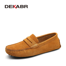 Load image into Gallery viewer, Moccasins Men Loafers High Quality Genuine Leather Shoes Men Flats Lightweight Driving Shoes