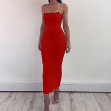 Load image into Gallery viewer, Sexy Long Dress Party Off Shoulder Strapless Summer Maxi Dress Black Bodycon Party Dress Women