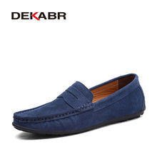 Load image into Gallery viewer, Moccasins Men Loafers High Quality Genuine Leather Shoes Men Flats Lightweight Driving Shoes