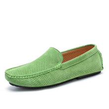 Load image into Gallery viewer, Summer Men Loafers Genuine Leather Casual Shoes Fashion Slip On Driving Shoes