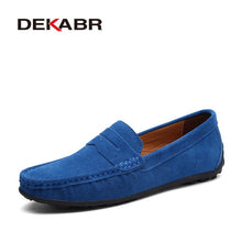 Load image into Gallery viewer, Moccasins Men Loafers High Quality Genuine Leather Shoes Men Flats Lightweight Driving Shoes