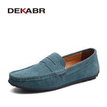 Load image into Gallery viewer, Moccasins Men Loafers High Quality Genuine Leather Shoes Men Flats Lightweight Driving Shoes