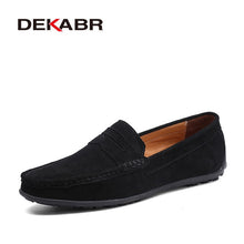 Load image into Gallery viewer, Moccasins Men Loafers High Quality Genuine Leather Shoes Men Flats Lightweight Driving Shoes