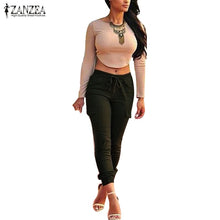 Load image into Gallery viewer, ZANZEA Women Pants 2016 Autumn Sexy Ladies Bodycon Leggings Skinny Pants Casual Elastic Waist Slim Trousers Plus Size S-4XL