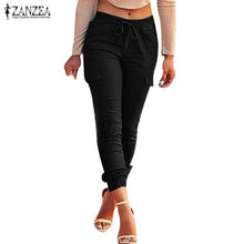 Load image into Gallery viewer, ZANZEA Women Pants 2016 Autumn Sexy Ladies Bodycon Leggings Skinny Pants Casual Elastic Waist Slim Trousers Plus Size S-4XL