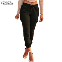 Load image into Gallery viewer, ZANZEA Women Pants 2016 Autumn Sexy Ladies Bodycon Leggings Skinny Pants Casual Elastic Waist Slim Trousers Plus Size S-4XL
