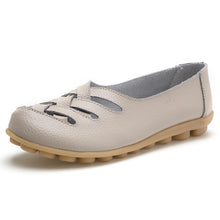 Load image into Gallery viewer, Women flat 2018 fashion PU leather shoes woman summer hollow out loafers mother women sandals ladies shoes plus size