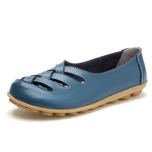 Load image into Gallery viewer, Women flat 2018 fashion PU leather shoes woman summer hollow out loafers mother women sandals ladies shoes plus size