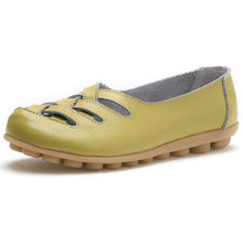 Load image into Gallery viewer, Women flat 2018 fashion PU leather shoes woman summer hollow out loafers mother women sandals ladies shoes plus size