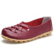 Load image into Gallery viewer, Women flat 2018 fashion PU leather shoes woman summer hollow out loafers mother women sandals ladies shoes plus size
