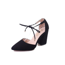 Load image into Gallery viewer, HEE GRAND 2019 Women's Shoes Fashion Solid Square Heel Pointed Toe Ladies Pumps Shoes Fashion Slip On Size 35-39 XWD7180