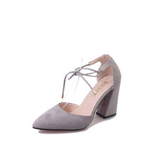 Load image into Gallery viewer, HEE GRAND 2019 Women's Shoes Fashion Solid Square Heel Pointed Toe Ladies Pumps Shoes Fashion Slip On Size 35-39 XWD7180