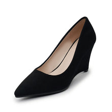 Load image into Gallery viewer, HEE GRAND Women Spring Autumn Fashion Solid Shoes Ladies Outside Casual Soft Shoes Flock Slip On Square Heels Size 35-40 XWD7215