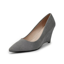 Load image into Gallery viewer, HEE GRAND Women Spring Autumn Fashion Solid Shoes Ladies Outside Casual Soft Shoes Flock Slip On Square Heels Size 35-40 XWD7215